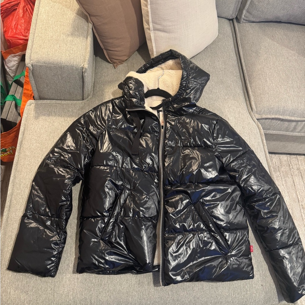 Levi's Black and Cream Jacket